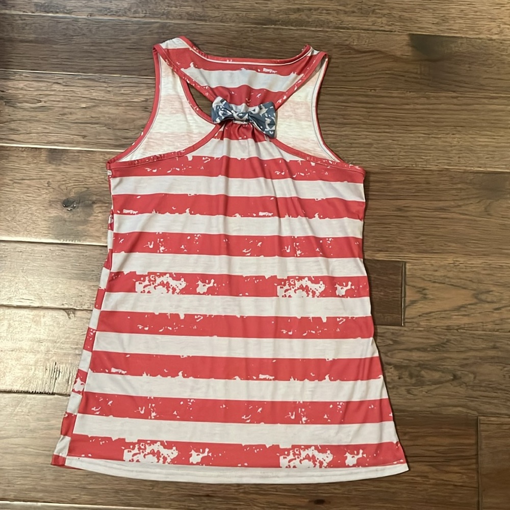 Women's American Flag Racerback Tank - Picture 10 of 10